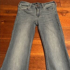 Hollister Mid-Rise Boot Blue Jeans 4S